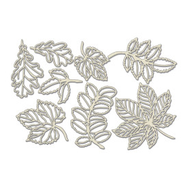 Набор чипбордов, Autumn botanical diary, #743, бежевый, 10х15 см, Фабрика Декора