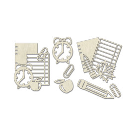 Набор чипбордов, Autumn botanical diary, #747, бежевый, 10х15 см, Фабрика Декора