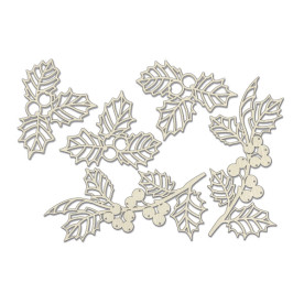 Набір чіпбордов, Winter botanical diary, # 763 бежевий, 10х15 см, Фабрика Декору