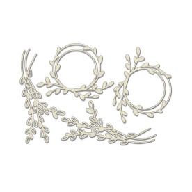 Набор чипбордов Веточки Ивы 10х15 см #775, Фабрика Декора