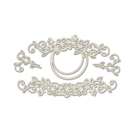 Набор чипбордов Рамка с завитками 10х15 см #781, Фабрика Декора