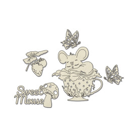 Набір чіпбордів Happy mouse day 10х15 см #785, Фабрика Декору