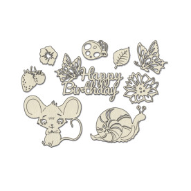 Набір чіпбордів Happy mouse day 10х15 см #786, Фабрика Декору