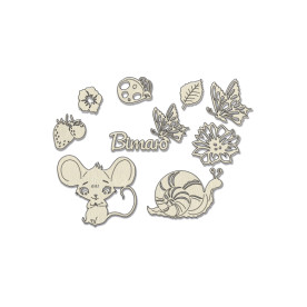 Набір чіпбордів Happy mouse day 10х15 см #791, Фабрика Декору