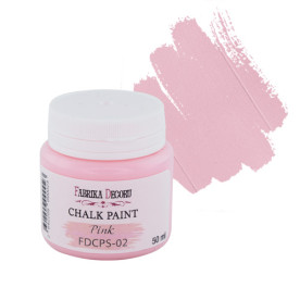 Меловая краска, Chalk Paint, Розовая, 50 мл, Фабрика Декора