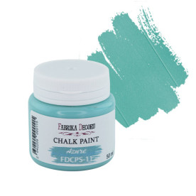 Меловая краска, Chalk Paint, Лазурная, 50 мл, Фабрика Декора