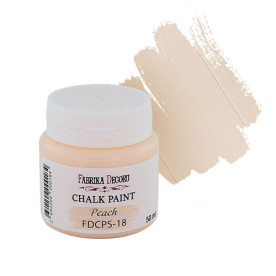 Крейдяна фарба, Chalk Paint, Персик, 50 мл, Фабрика Декору