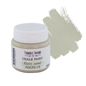 Крейдяна фарба, Chalk Paint, Річковий пісок, 50 мл, Фабрика Декору
