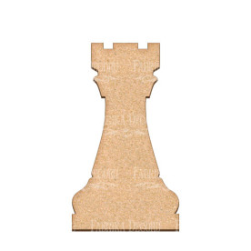 Артборд Ладья-шахматная фигура 10,5х20 см, Фабрика Декора
