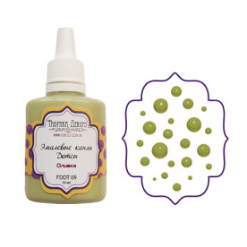 Эмалевые капли-бусины (Дотсы)"Оливка" 30 мл от Фабрика Декора