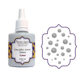 Эмалевые капли-бусины (Дотсы)"Сизый" 30 мл от Фабрика Декора