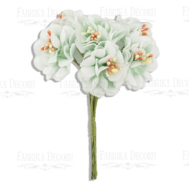 Набор цветов цветы яблони, мятные, 6шт, Фабрика Декора