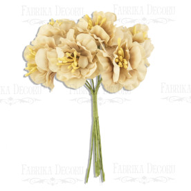 Набір квітів сакури, сепія, 6шт, Фабрика Декору