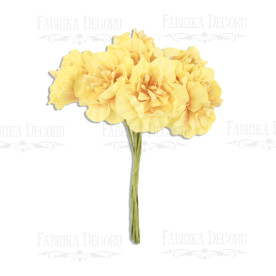 Набор цветов сакуры, желтые, 6шт, Фабрика Декора