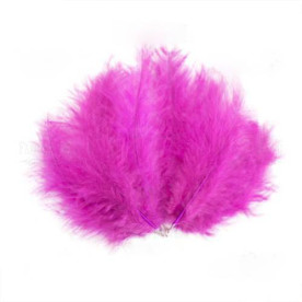 Набір пір'я Пухові, Фуксія, 10 шт, від 12 см до 17 см, Фабрика Декору
