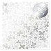 Лист кальки, Веллум, з фольгуванням Silver Winterberries 30,5х30,5 см, Фабрика Декору