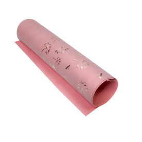 Шкірзам з тисненням золотою фольгою Golden Dill Rose vintage , розмір 500мм х 250мм, Фабрика Декору