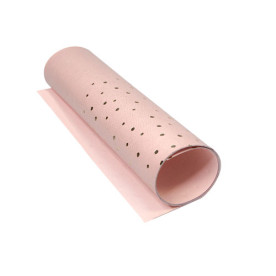 Шкірзам з тисненням золотою фольгою Golden Maxi Drops  Peach, розмір 500мм х 250мм, Фабрика Декору