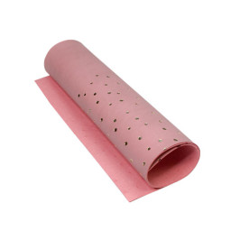 Кожзам с тиснением  золотой фольгой Golden Maxi Drops Rose vintage, размер 500мм х 250мм, Фабрика Декора