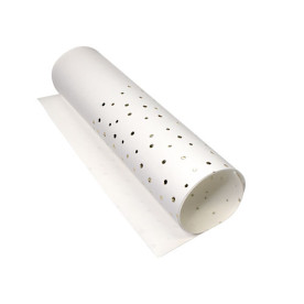 Шкірзам з тисненням золотою фольгою Golden Maxi Drops White, розмір 500мм х 250мм, Фабрика Декору