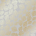 Лист одностороннього паперу з фольгуванням Golden Delicate Leaves Gray 30,5х30,5 см, Фабрика Декору