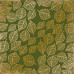 Лист одностороннього паперу з фольгуванням Golden Delicate Leaves Botany summer 1 30,5х30,5 см, Фабрика Декору