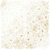 Лист односторонней бумаги с фольгированием Golden Pion White 30,5х30,5 см, Фабрика Декора