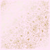Лист одностороннього паперу з фольгуванням Golden Pion Light pink 30,5х30,5 см, Фабрика Декору