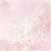 Аркуш одностороннього паперу з фольгуванням, дизайн Golden Pion, color Pink shabby watercolor, 30,5см х 30,5см, Фабрика Декору