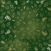 Лист одностороннього паперу з фольгуванням Golden Dill, color Green aquarelle 30,5х30,5 см, Фабрика Декору
