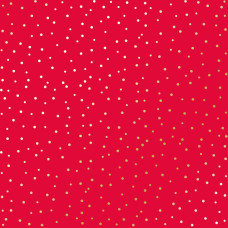 Лист одностороннього паперу з фольгуванням Golden Drops, color Poppy red 30,5х30,5 см, Фабрика Декору