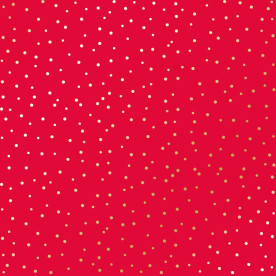 Лист одностороннього паперу з фольгуванням Golden Drops, color Poppy red 30,5х30,5 см, Фабрика Декору