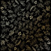 Лист бумаги с фольгированием Golden Branches Black 30,5х30,5 см, Фабрика Декора
