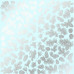Лист одностороннього паперу з фольгуванням Silver Pine cones Mint 30,5х30,5 см, Фабрика Декору