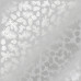 Лист односторонней бумаги с фольгированием Silver Pine cones Gray 30,5х30,5 см, Фабрика Декора