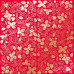 Лист односторонней бумаги с фольгированием Golden Winterberries Poppy red 30,5х30,5 см, Фабрика Декора