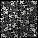 Лист односторонней бумаги с фольгированием Silver Winterberries Black 30,5х30,5 см, Фабрика Декора