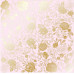 Лист односторонней бумаги с фольгированием Golden Peony Passion Light pink 30,5х30,5 см, Фабрика Декора