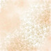 Лист односторонней бумаги с фольгированием Golden Rose Leaves, Beige Watercolour 30,5х30,5 см, Фабрика Декора