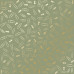 Лист односторонней бумаги с фольгированием Golden Drawing pins and paperclips, color Olive 30,5х30,5 см, Фабрика Декора