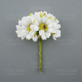 Букет ромашок, кремові, 6 шт., 4 см, Фабрика Декору