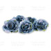 Цветы розы, темно синие, 5 см, 1 шт, Фабрика Декора