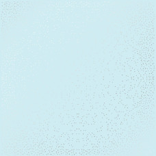 Лист односторонней бумаги с серебряным тиснением, дизайн Silver mini drops Blue, 30,5см х 30,5см, Фабрика Декора