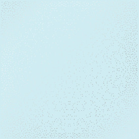Лист односторонней бумаги с серебряным тиснением, дизайн Silver mini drops Blue, 30,5см х 30,5см, Фабрика Декора
