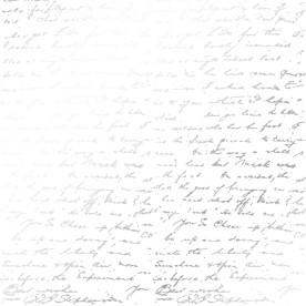 Лист односторонней бумаги с серебряным тиснением, дизайн silver text white, 30,5см х 30,5см, Фабрика Декора