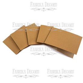 Набір заготовок для створення листівок, крафт, 15х10 см, Фабрика Декору