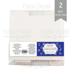 Конверт-шоколадниця, білий, 300г / м2, 18х9х0,55 см, Фабрика Декору