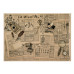 Лист крафт бумаги с рисунком Vintage women's world #09, 42x29,7 см, Фабрика Декора