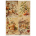 Аркуш крафт паперу з малюнком Cooking delights 10, 42x29,7 см, Фабрика Декору