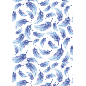 Оверлей Пір'я блакитне, 20х30 см, Фабрика Декору
